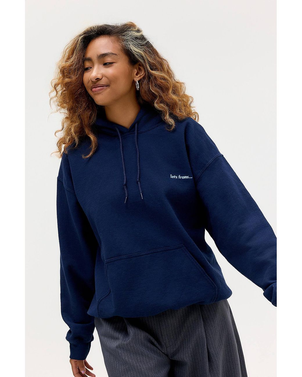 iets frans Blue Washed Navy Hoodie