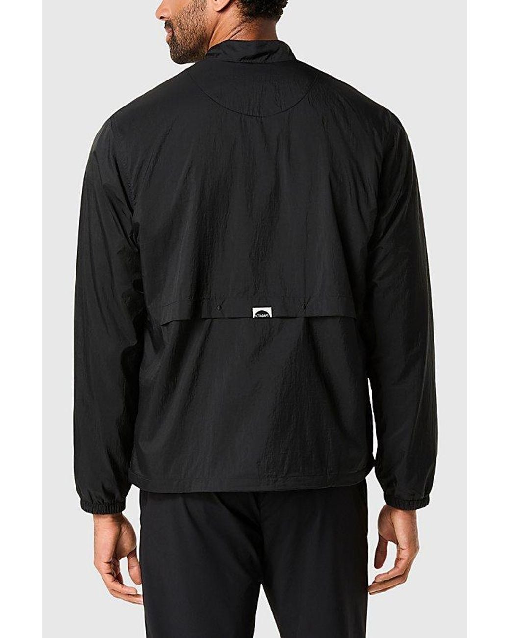 Asics Black Actiadapt Packable Windbreaker Jacket for men