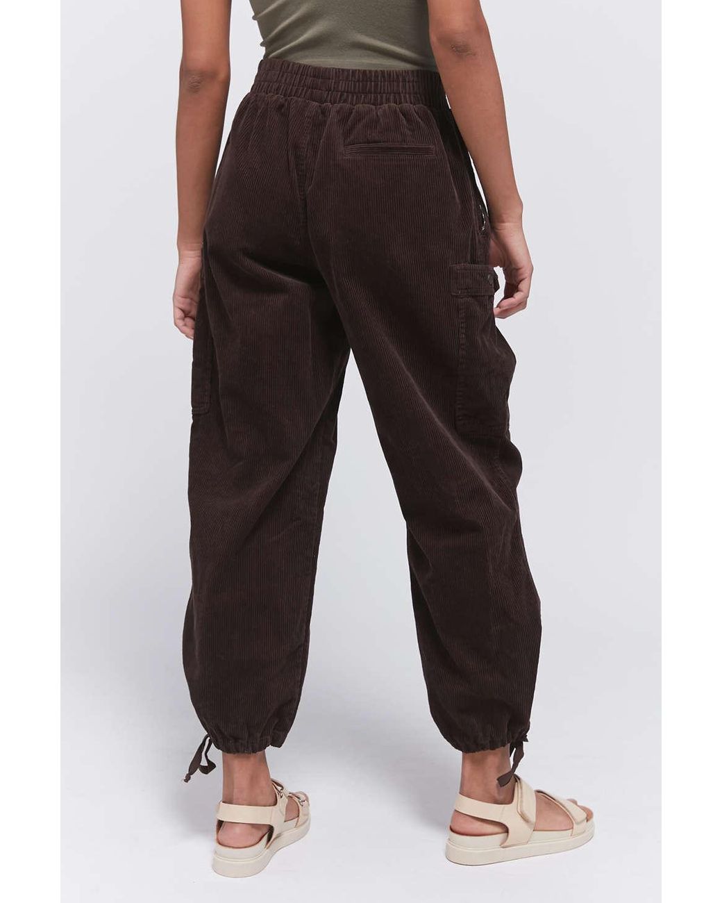 Ripe Encourage Scold Urban Outfitters Uo Vivi Corduroy Cargo Jogger Pant in Black | Lyst