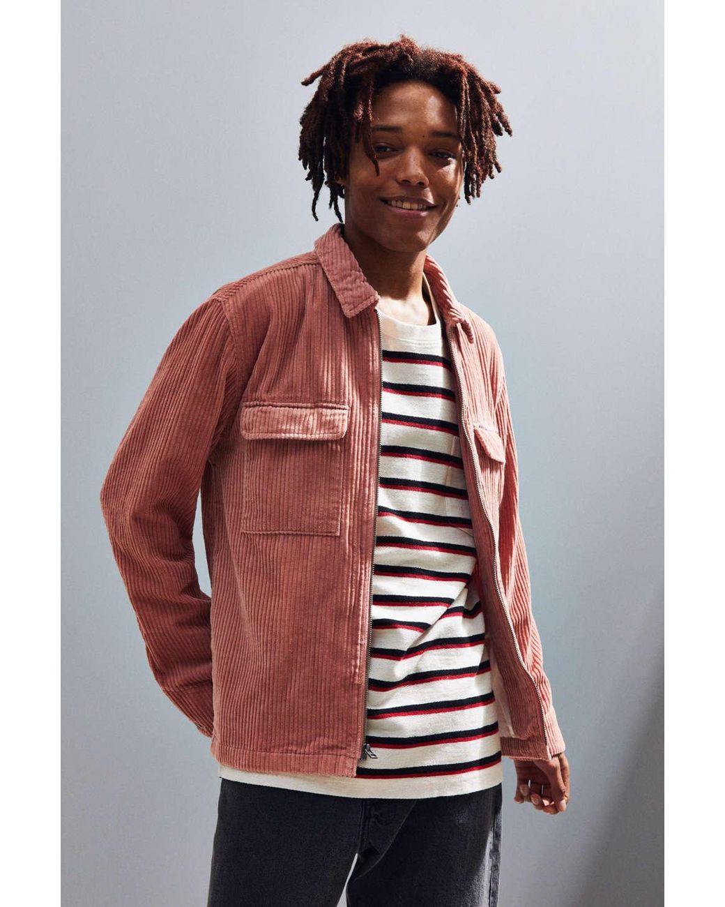 Urban Outfitters Uo Ryder Corduroy Zip 