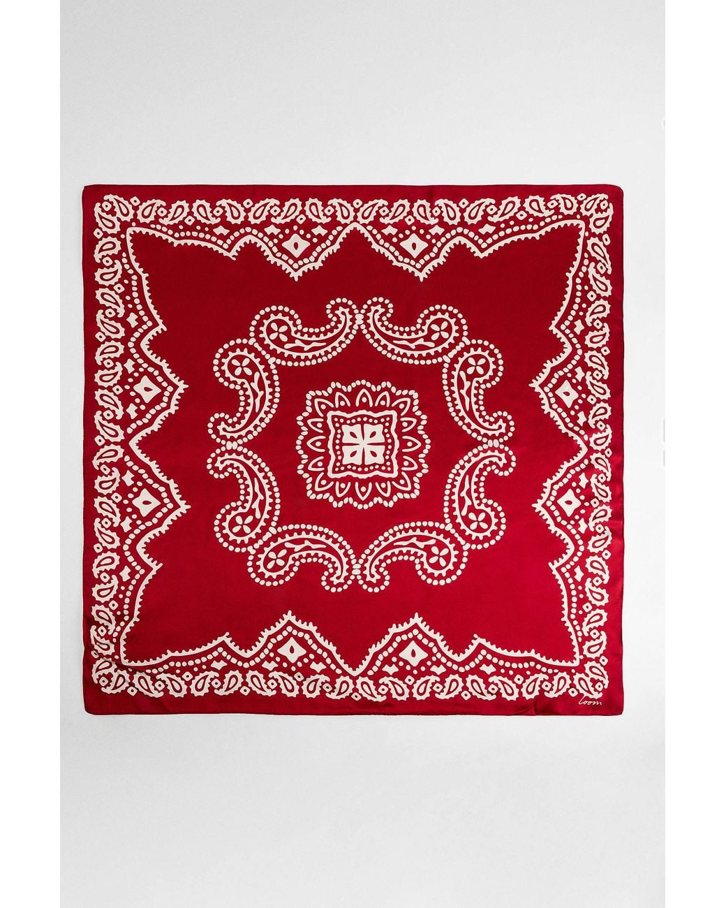 Urban Outfitters Uo Red Bandana Print Scarf for men