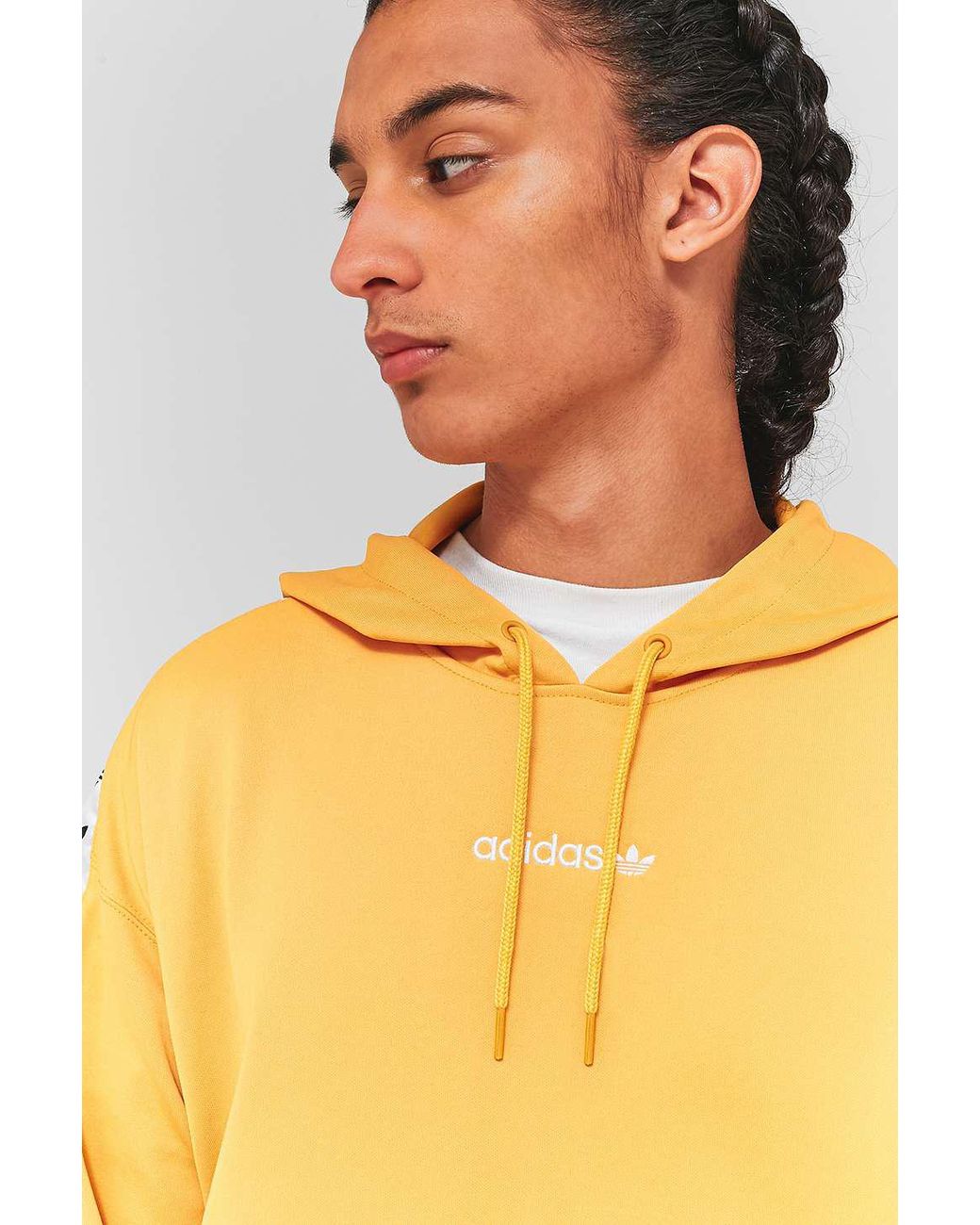 adidas Adicolor Tnt Tape Hoodie In Yellow Az8127 for Men | Lyst UK