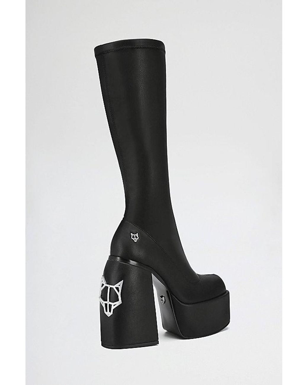 Naked Wolfe Spice Knee High Platform Boot in Black | Lyst