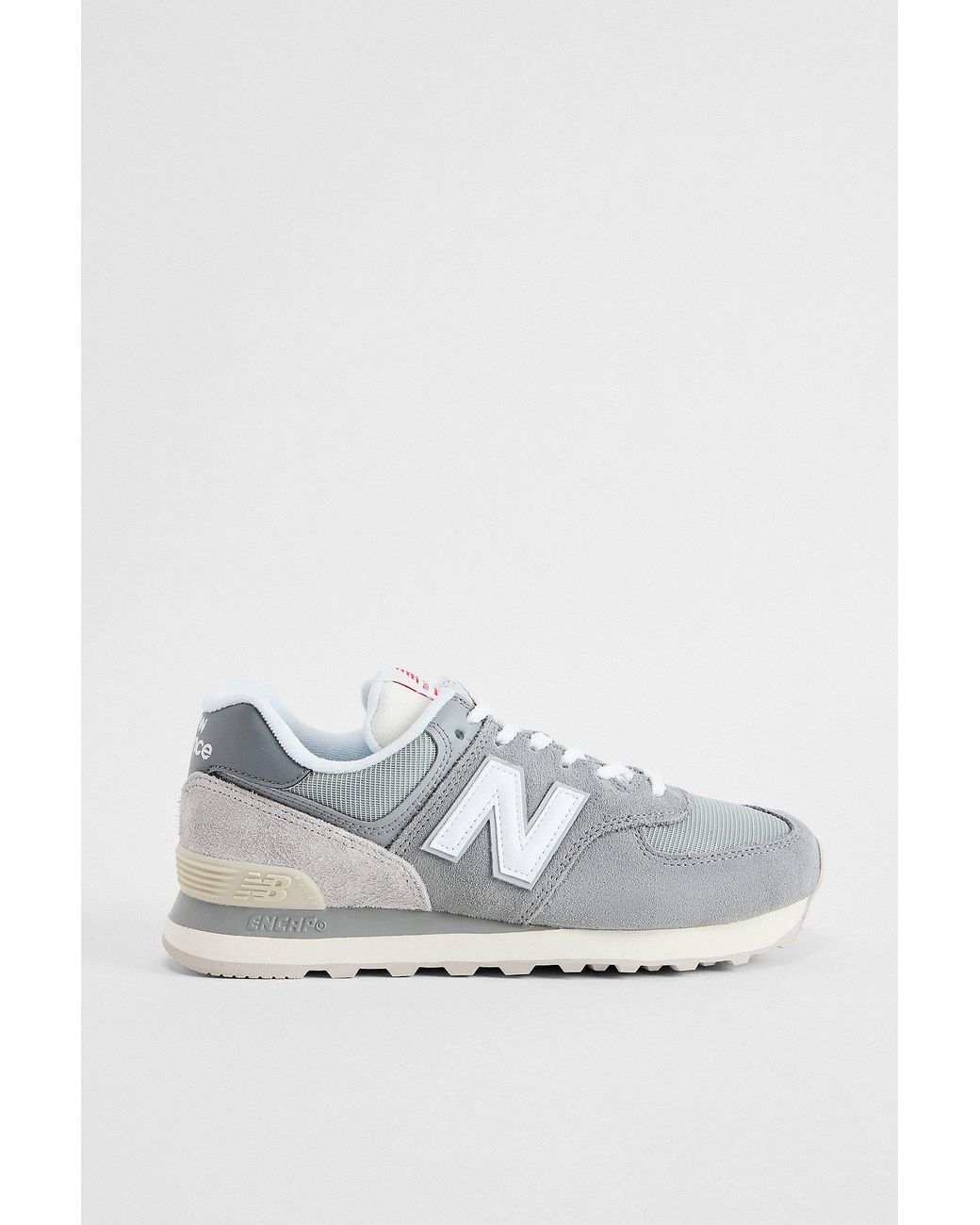 New Balance Green Grey 574 Suede Trainers