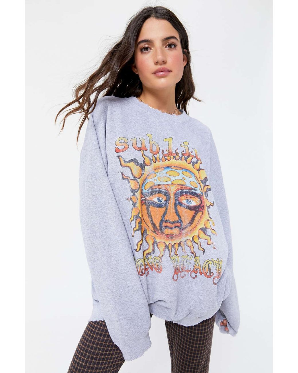 oversized crew neck sweater