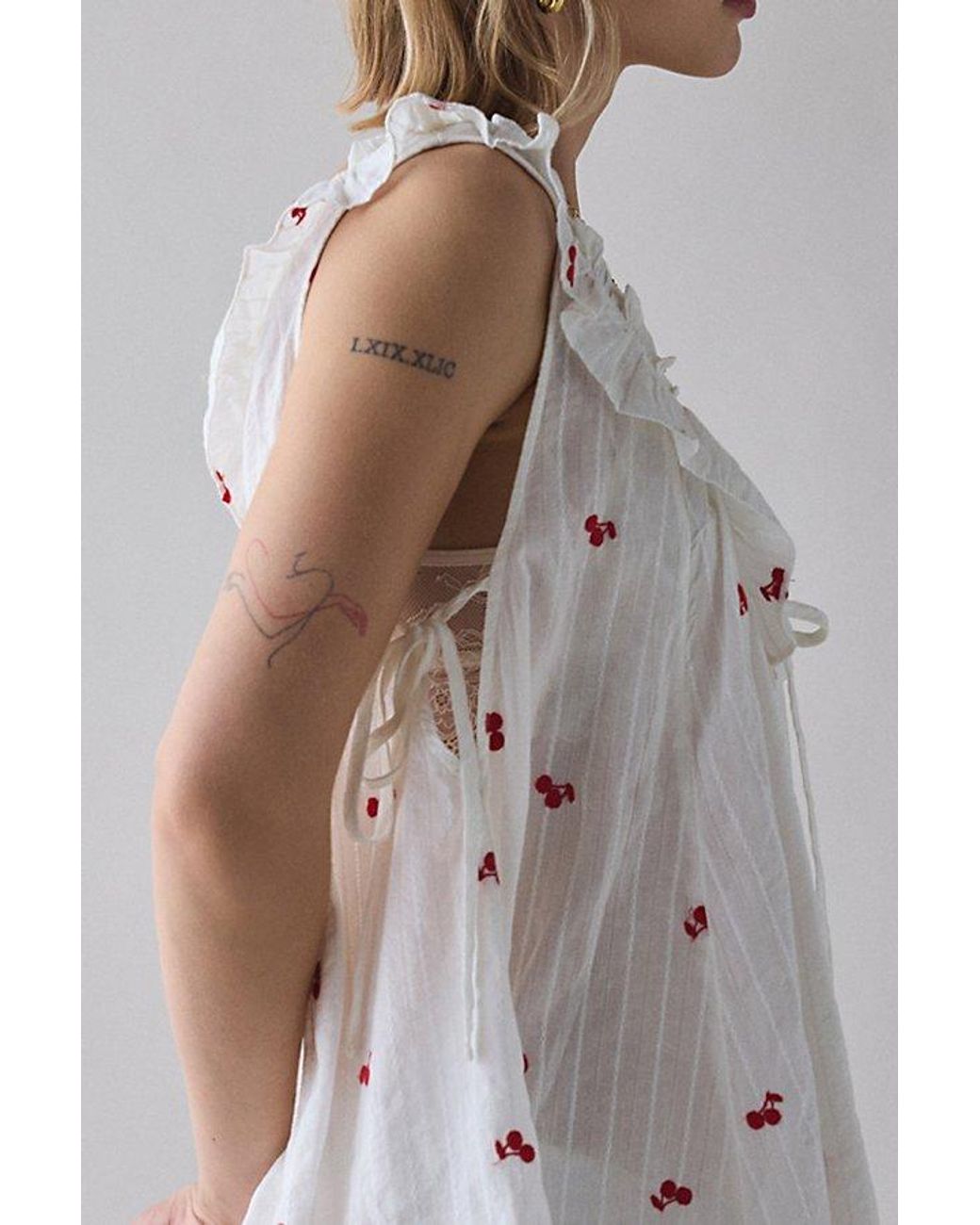 strapless open back dress Joyful Bunny Sleep Dress