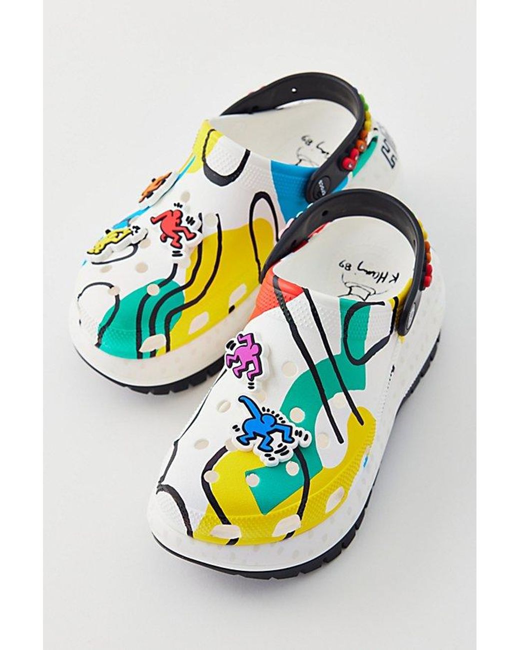 Crocs™ Keith Haring Mega Crush Clog in Gray | Lyst