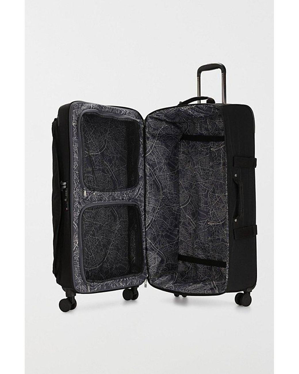 Kipling Black Spontaneous Nylon Large Rolling Luggage