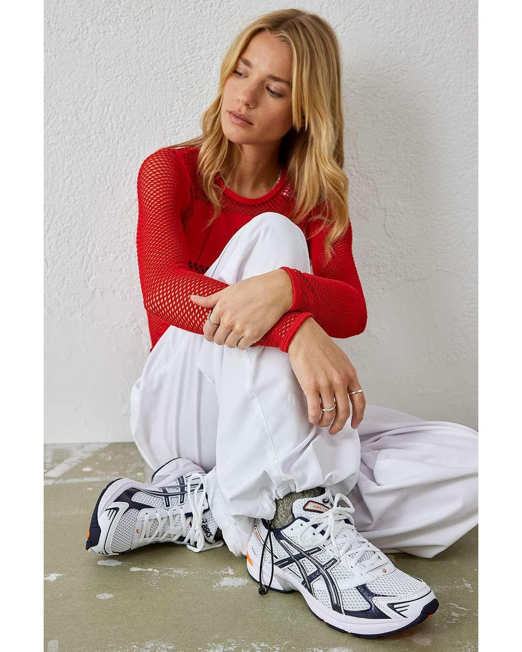 Red white blue asics deals