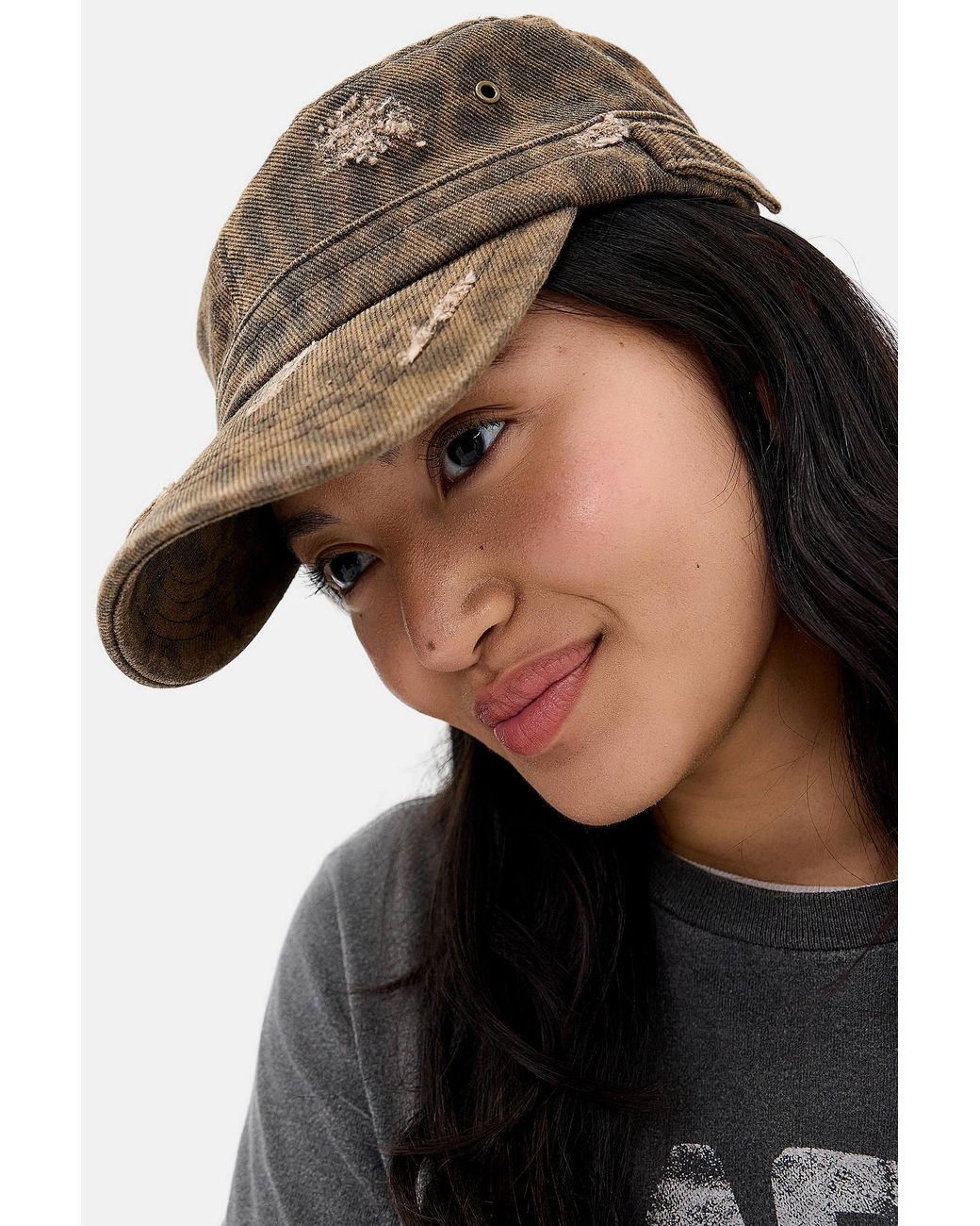 BDG Black Leopard Utility Cap