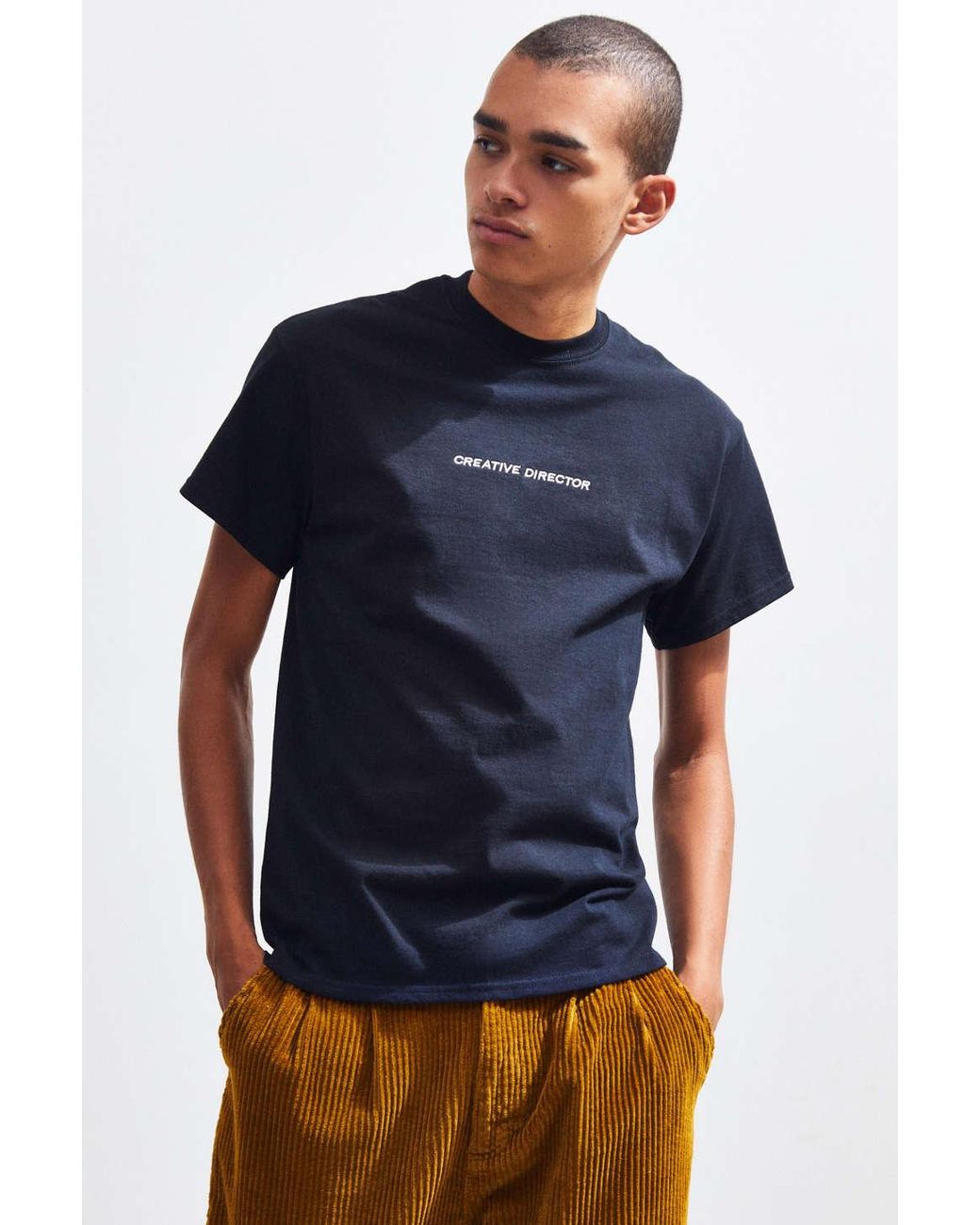 Urban Outfitters Creative Director Tee in Black for Men | Lyst