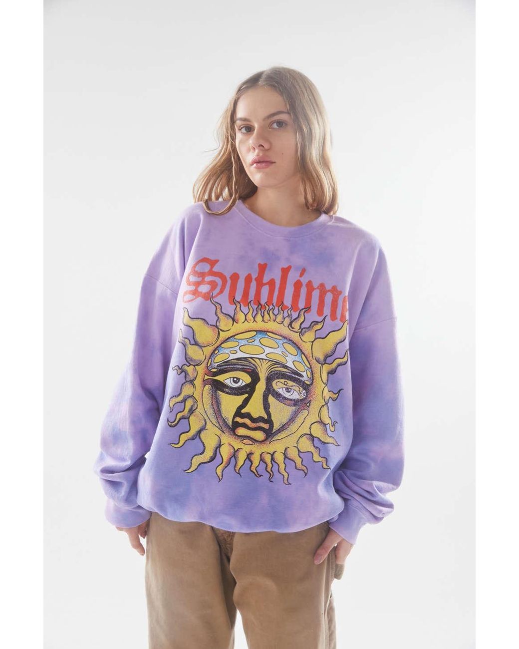Urban Outfitters Sublime Tour Crew Neck Sweatshirt in Purple | Lyst Canada