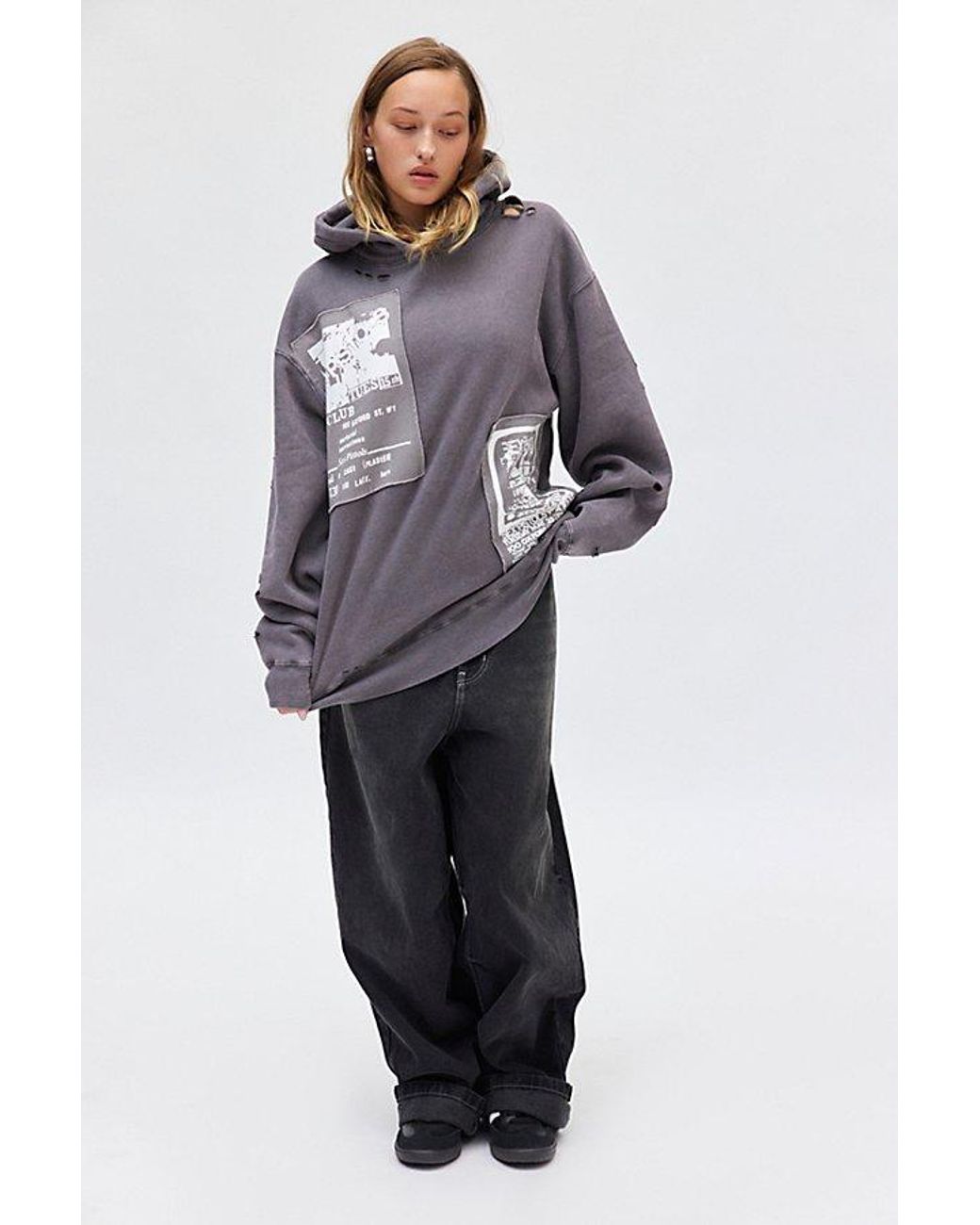 Urban Outfitters Sex Pistols Patched Graphic Hoodie Sweatshirt in