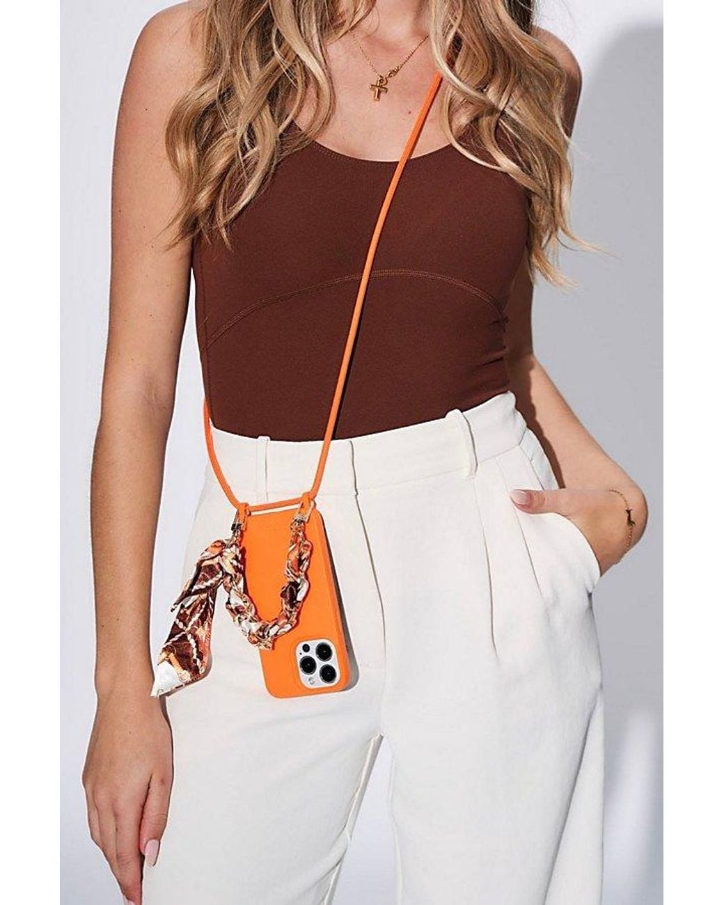Cordée Cases Orange Lima Iphone Case + Crossbody Strap Set