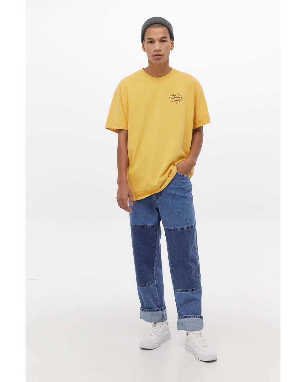 BDG Denim Blue Panel Louis Skate Jeans 