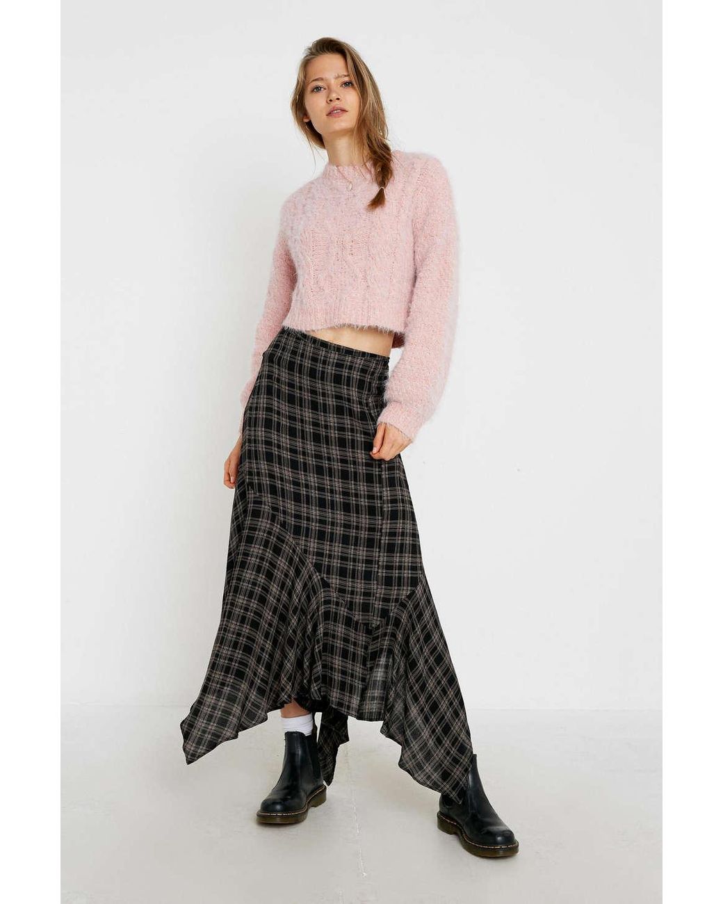 Plaid skirt uo sale