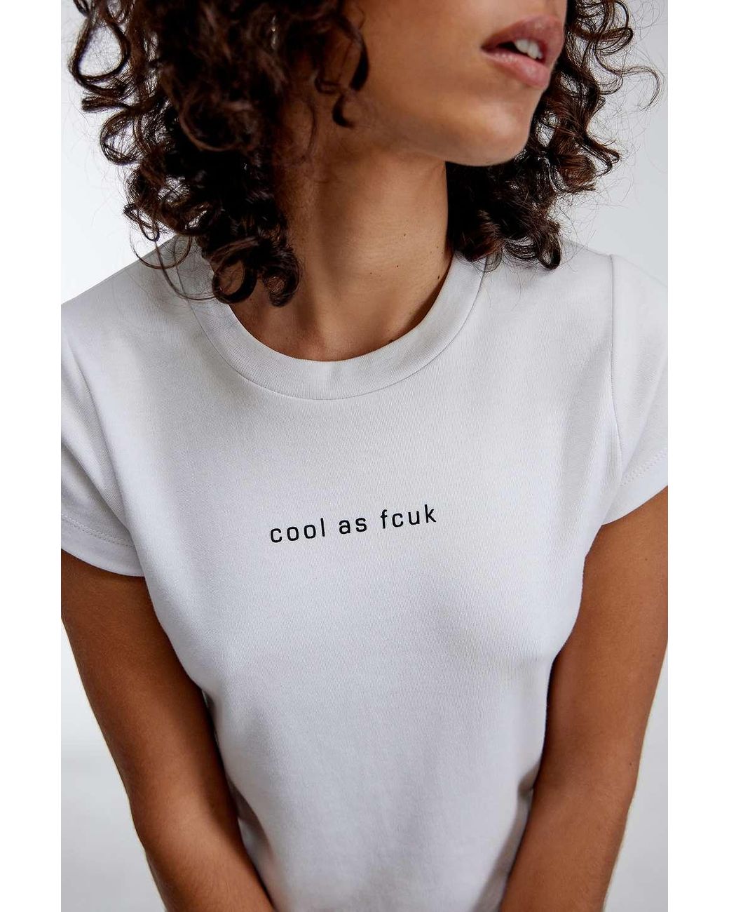 French Connection Uo Exclusive Cool As Baby T shirt in White Lyst