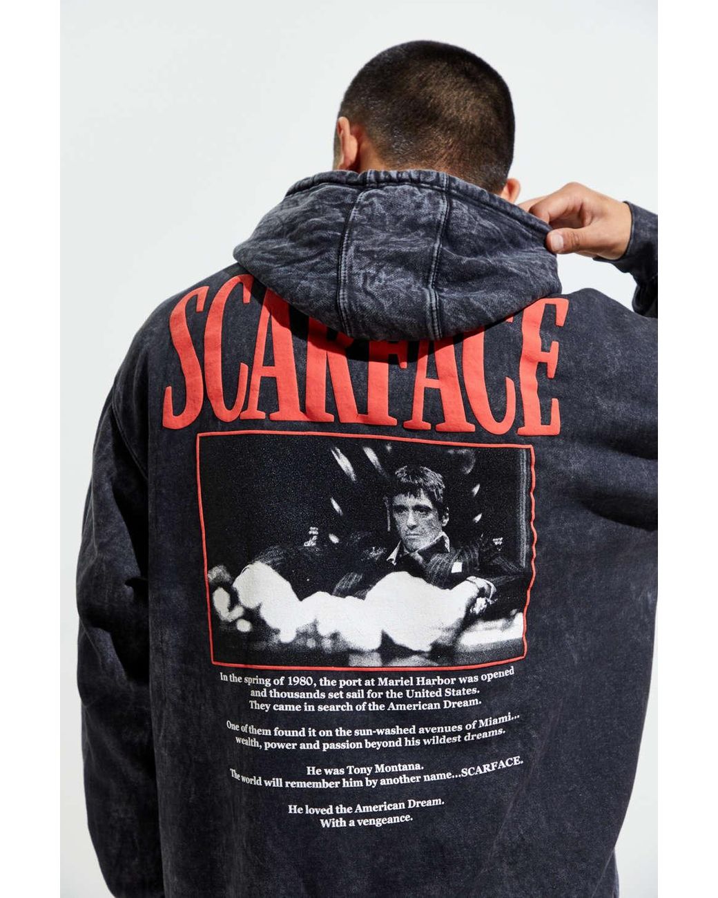 Urban Outfitters Scarface Pigment Wash Hoodie Sweatshirt for Men | Lyst