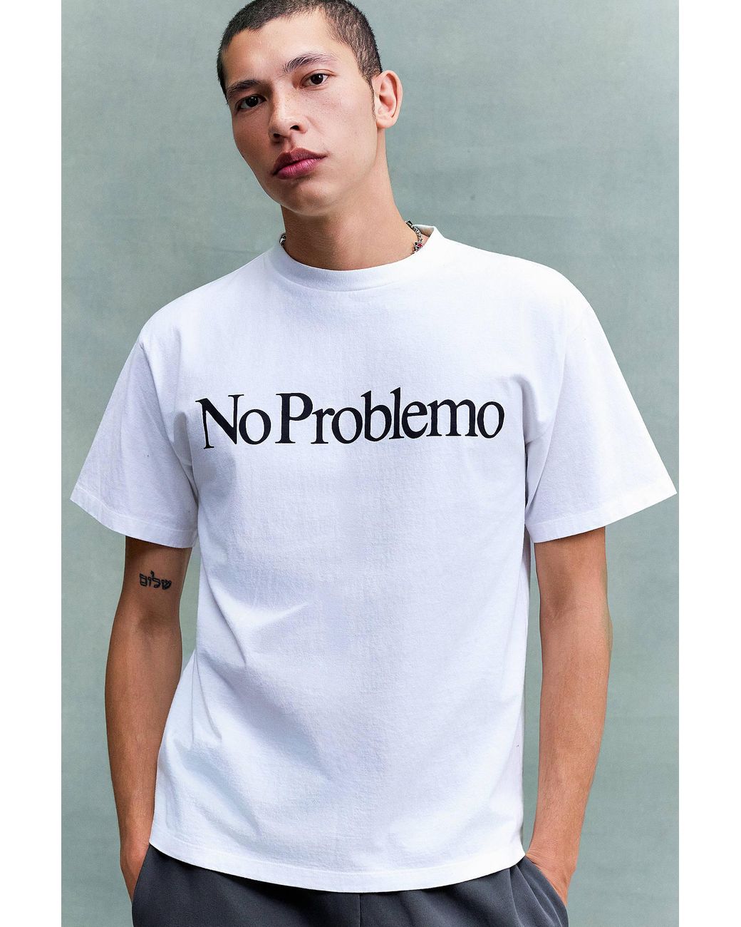 No Problemo Blue Short Sleeve T-shirt for men
