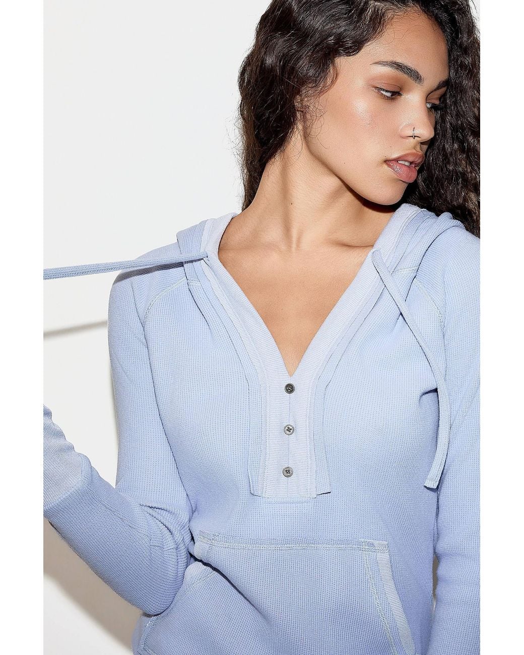 Out From Under Blue Lala Waffle Hoodie