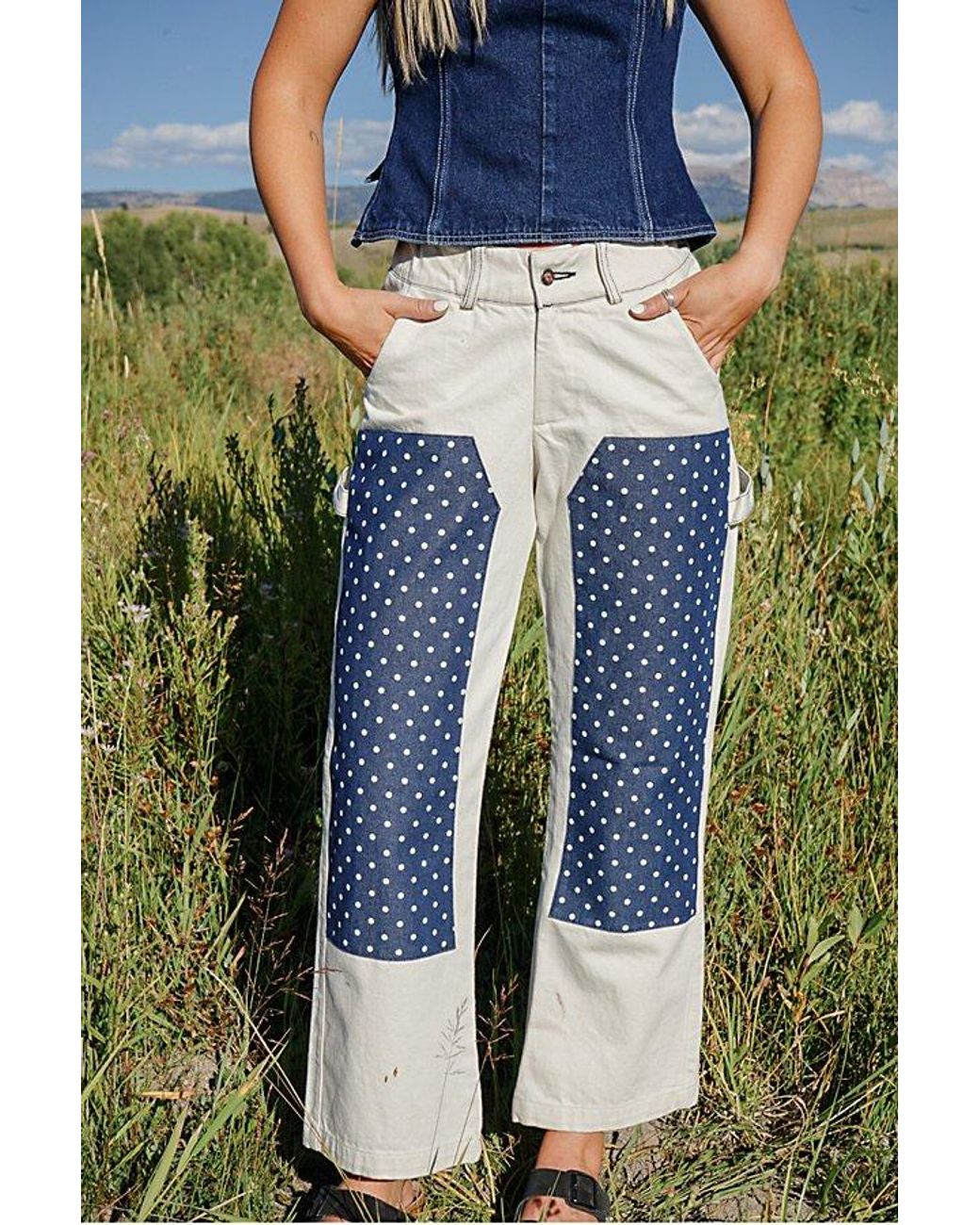 Midnight Lunch Blue Panel Pant