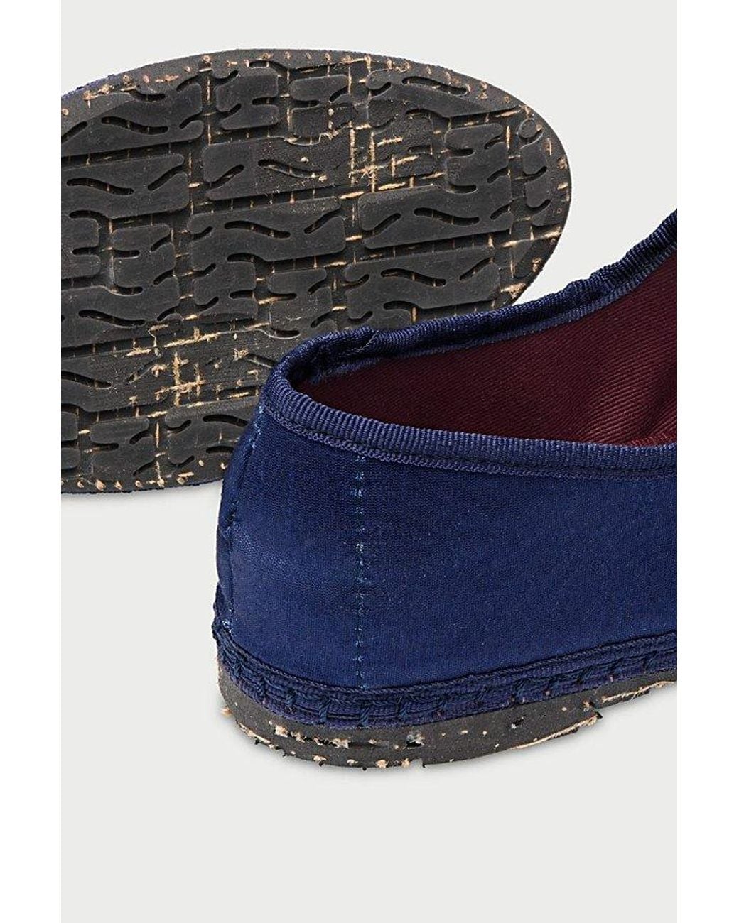 Flabelus Blue Silk Mary Jane Flat