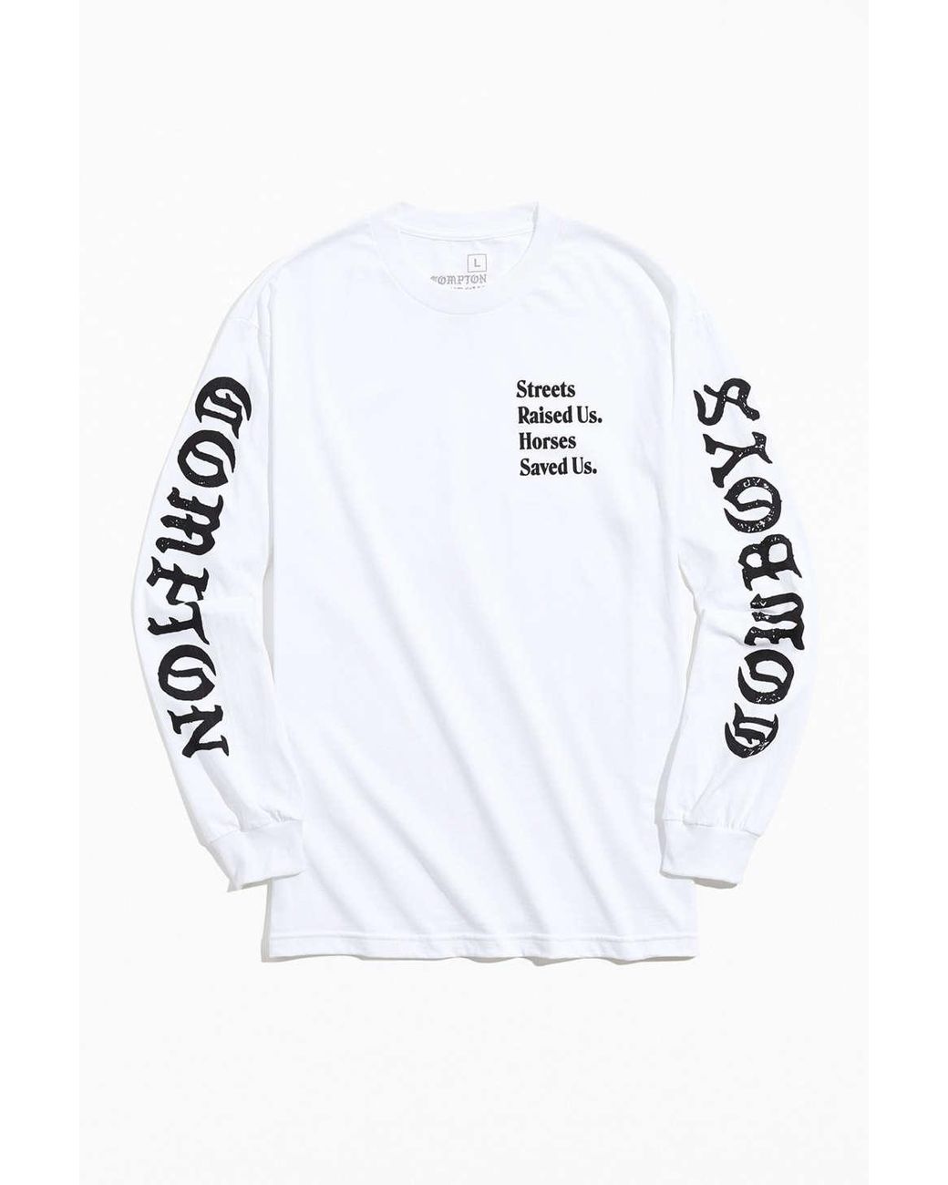 Urban Outfitters Cotton Compton Cowboys Long Sleeve Tee in White for ...