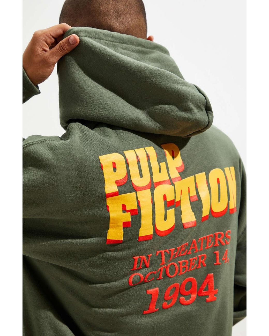 Urban Outfitters Pulp Fiction Puff Print Hoodie Sweatshirt in Green for Men  | Lyst