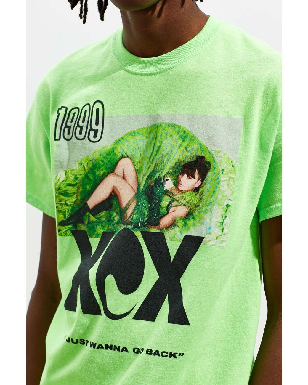 Urban Outfitters Charli Xcx 1999 Tee in Green for Men | Lyst