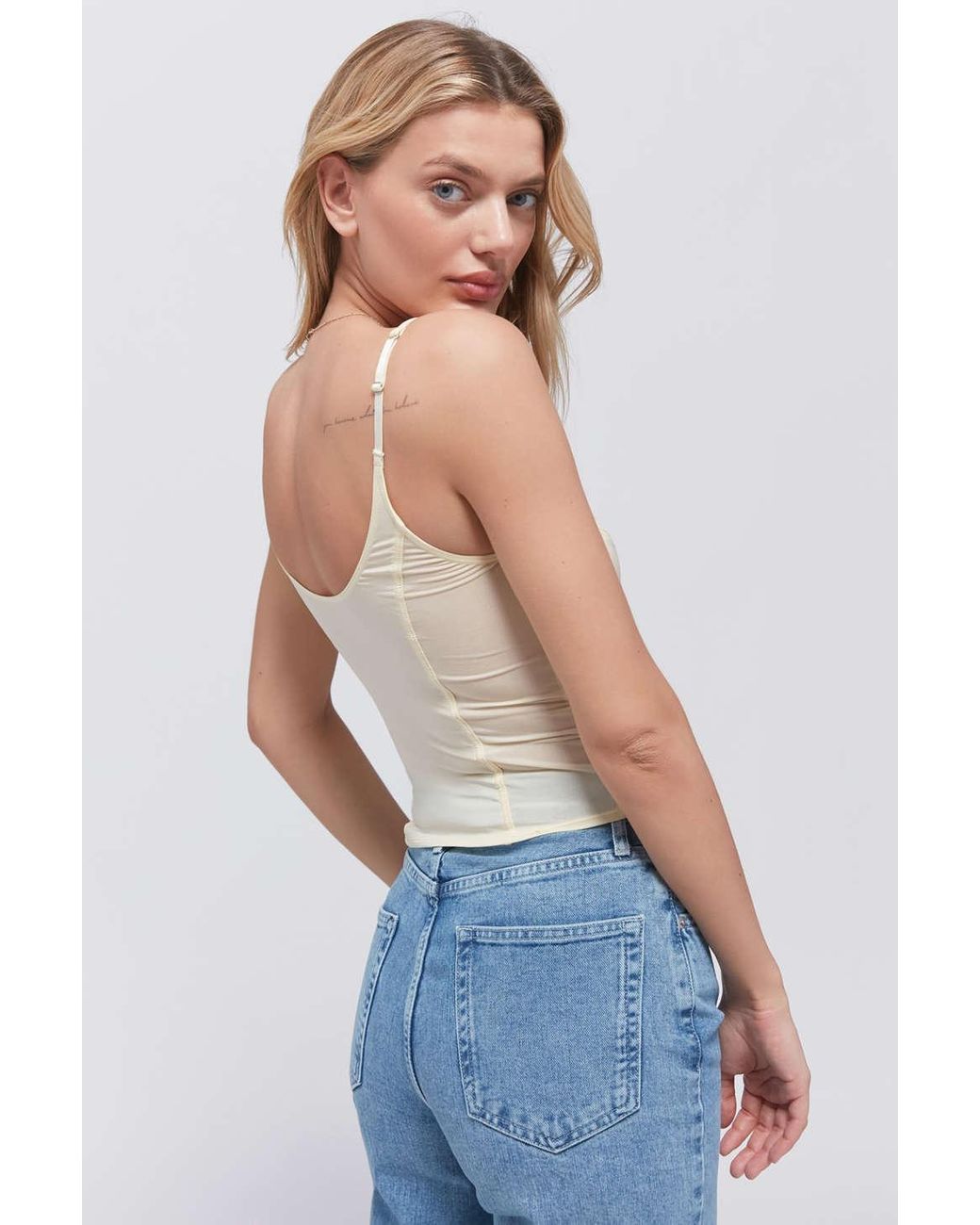 Front button bare-top bustier レディース Out From Under Seamed Button-front Bustier Top | Lyst