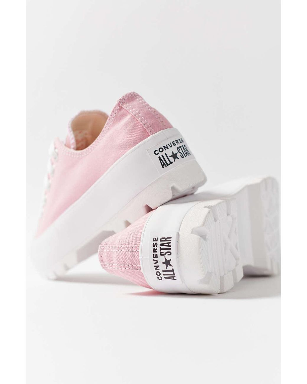crystal director left Converse Canvas All Star Lugged Ox in Pink | Lyst