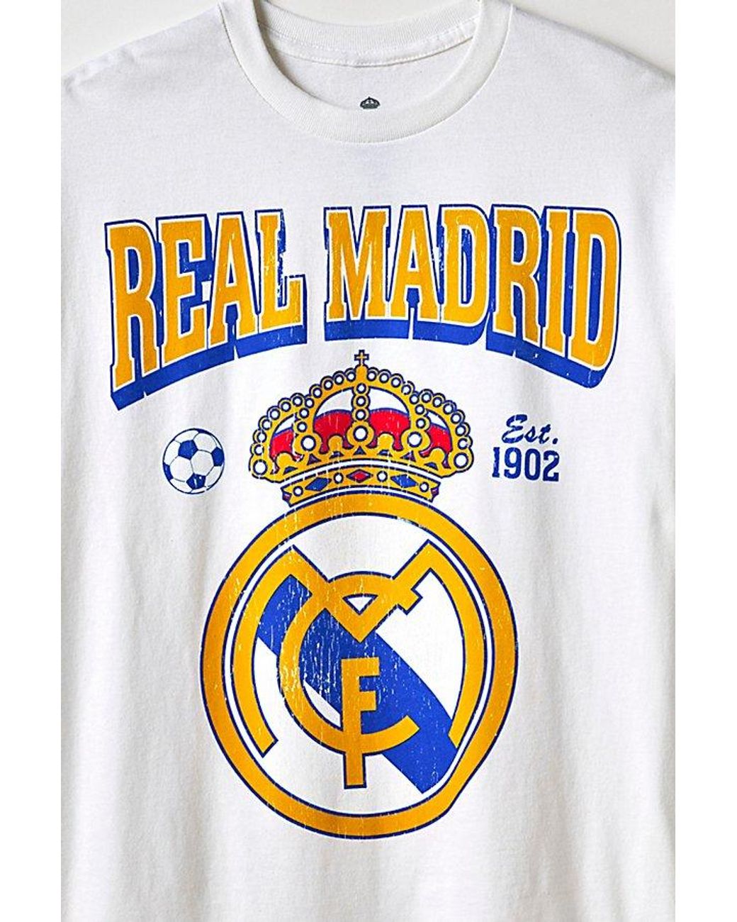Urban Outfitters Gray Real Madrid Cf Graphic Tee for men