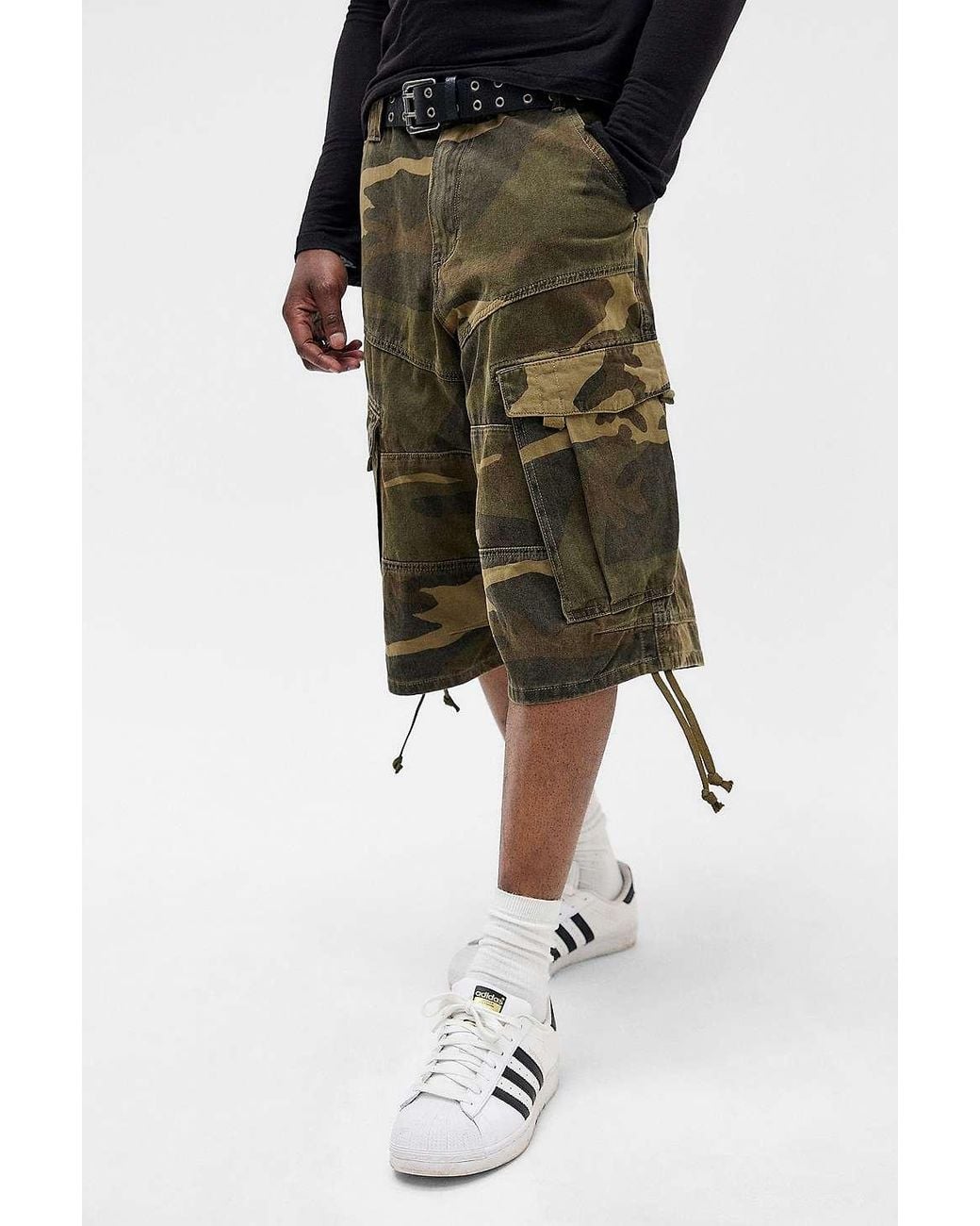 Jaded London Camo Cadet Baggy Shorts 30 At Urban Outfitters in
