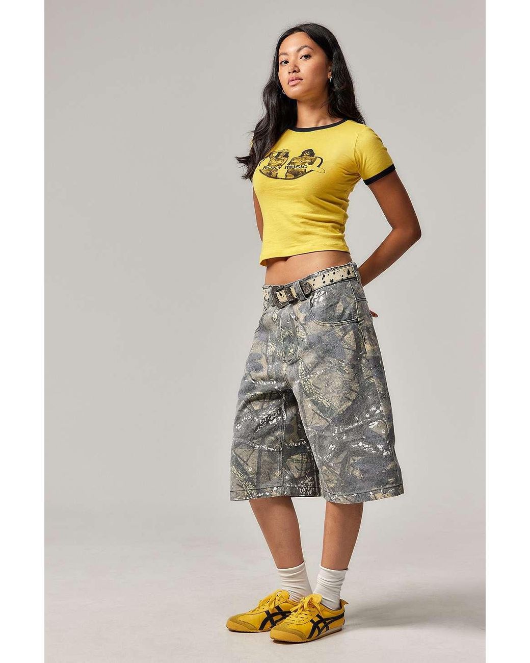Jaded London Forest Camo Colossus Jorts 30 At Urban