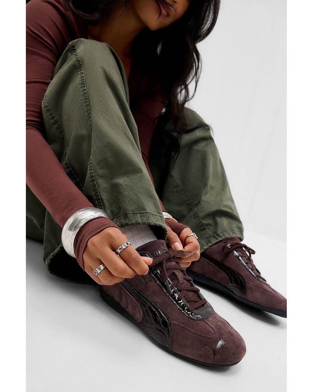 PUMA Croc Brown Speedcat Trainers
