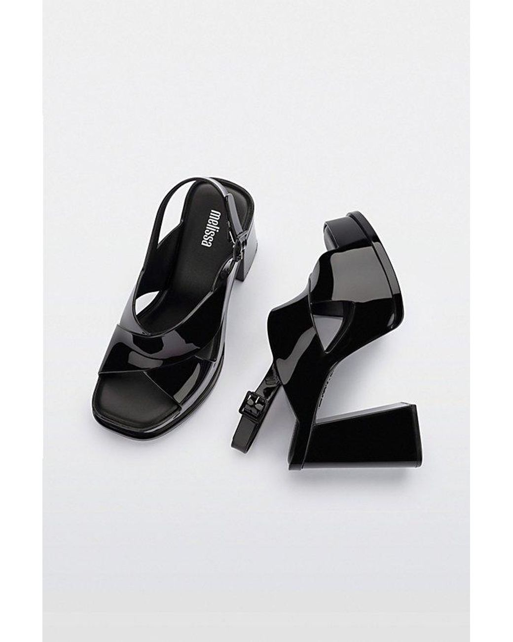 Melissa Black Dance Jelly Platform Heel