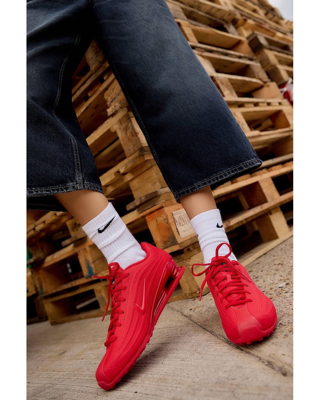 Nike Red Shox Z Trainers