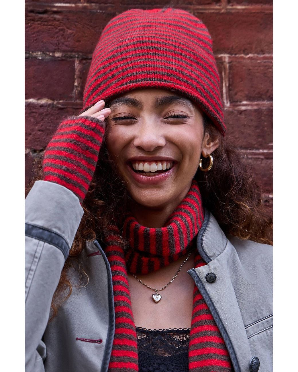 Urban Outfitters Red Uo Courtney Beanie