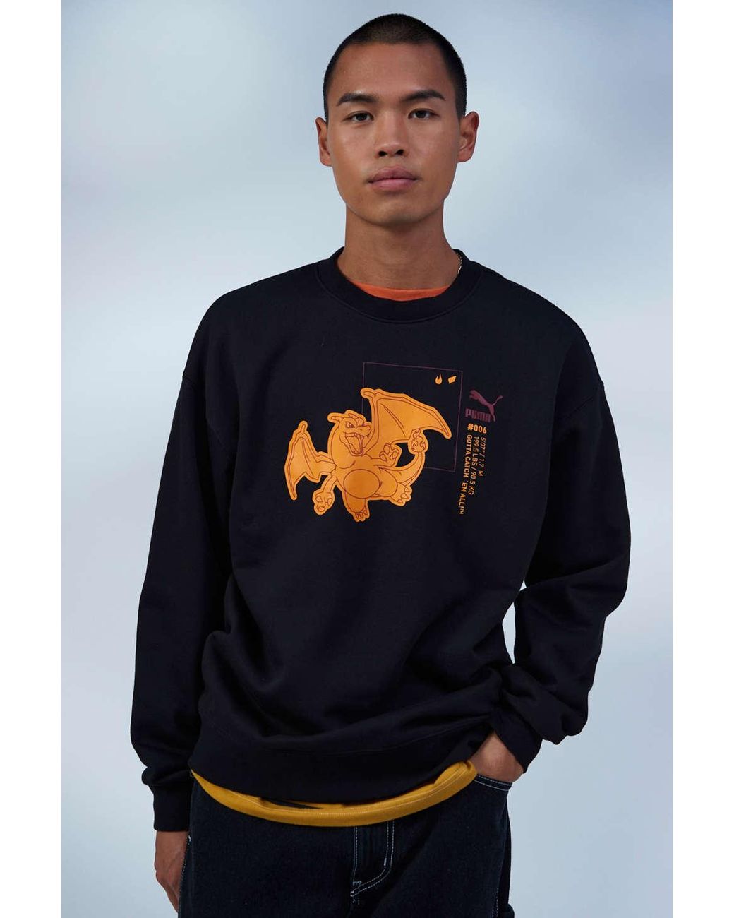 PUMA X Pokémon Crew Neck Sweatshirt in Blue for Men