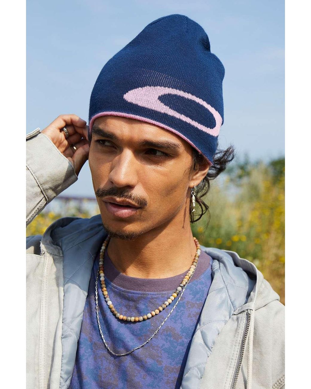 oakley オークリー　ビーニー　ellipse beanie ブルー Oakley Blue Ellipse Beanie for Men | Lyst UK