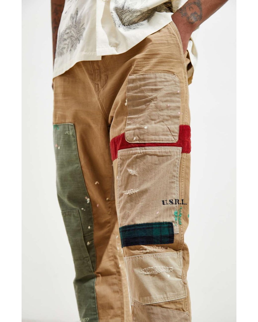 Ralph lauren patchwork joggers best sale