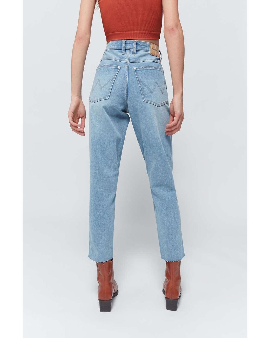 wrangler high waisted mom jeans