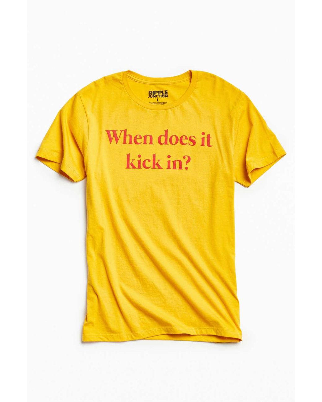 Urban Outfitters When Does It Kick In Tee in Metallic for Men Lyst