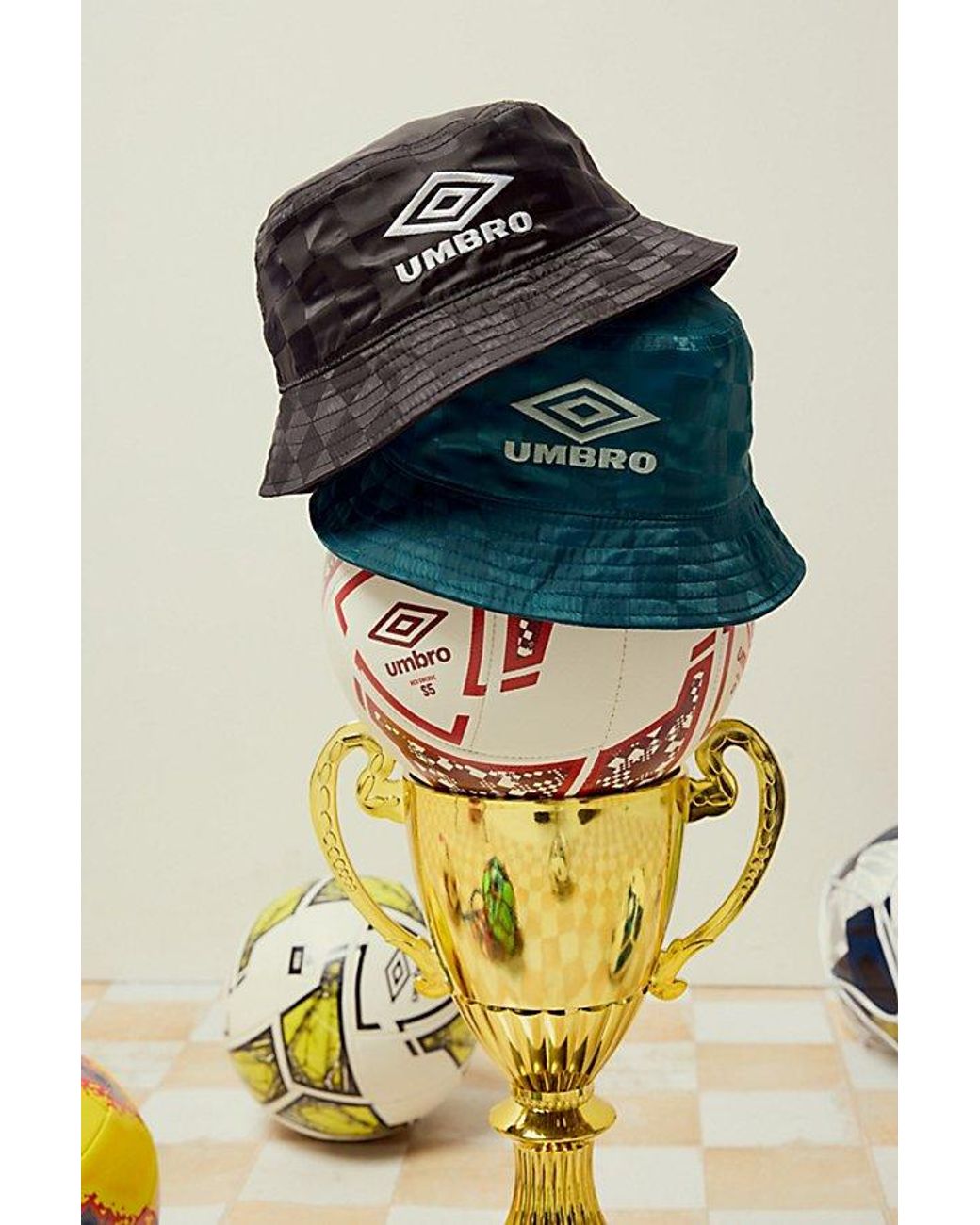 Umbro Checkerboard Bucket Hat for Men | Lyst