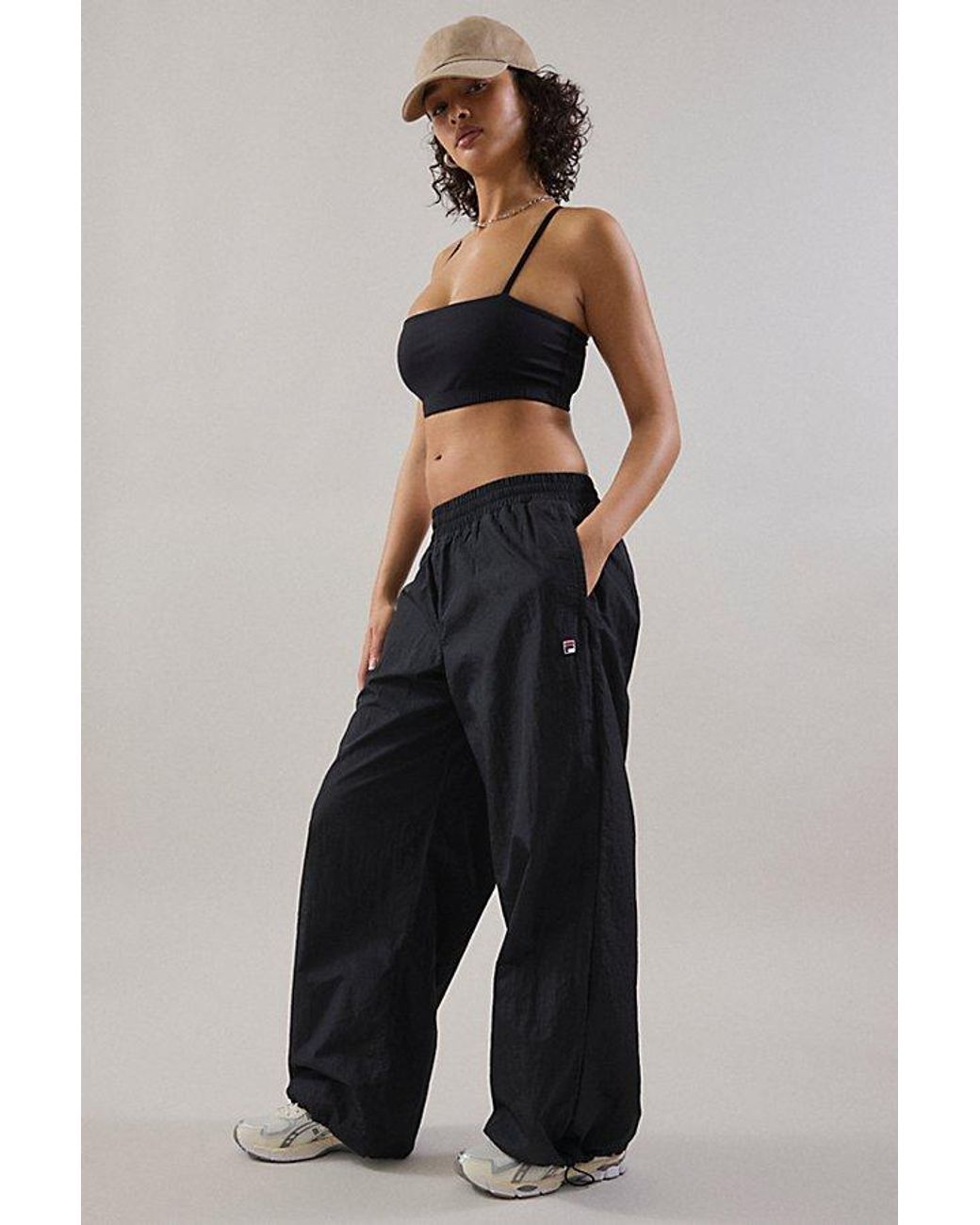 パンツ FILA X HAILEY Crinkle Pant Fila X Hailey Crinkle Elastic Waistband Pants | Fila