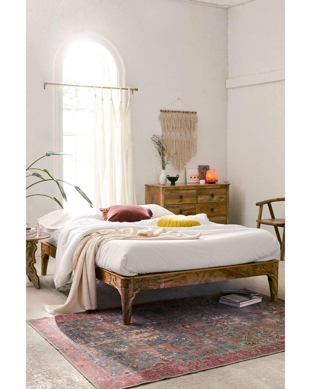 Urban Outfitters Andrea Carved Platform Bed in Brown for Men