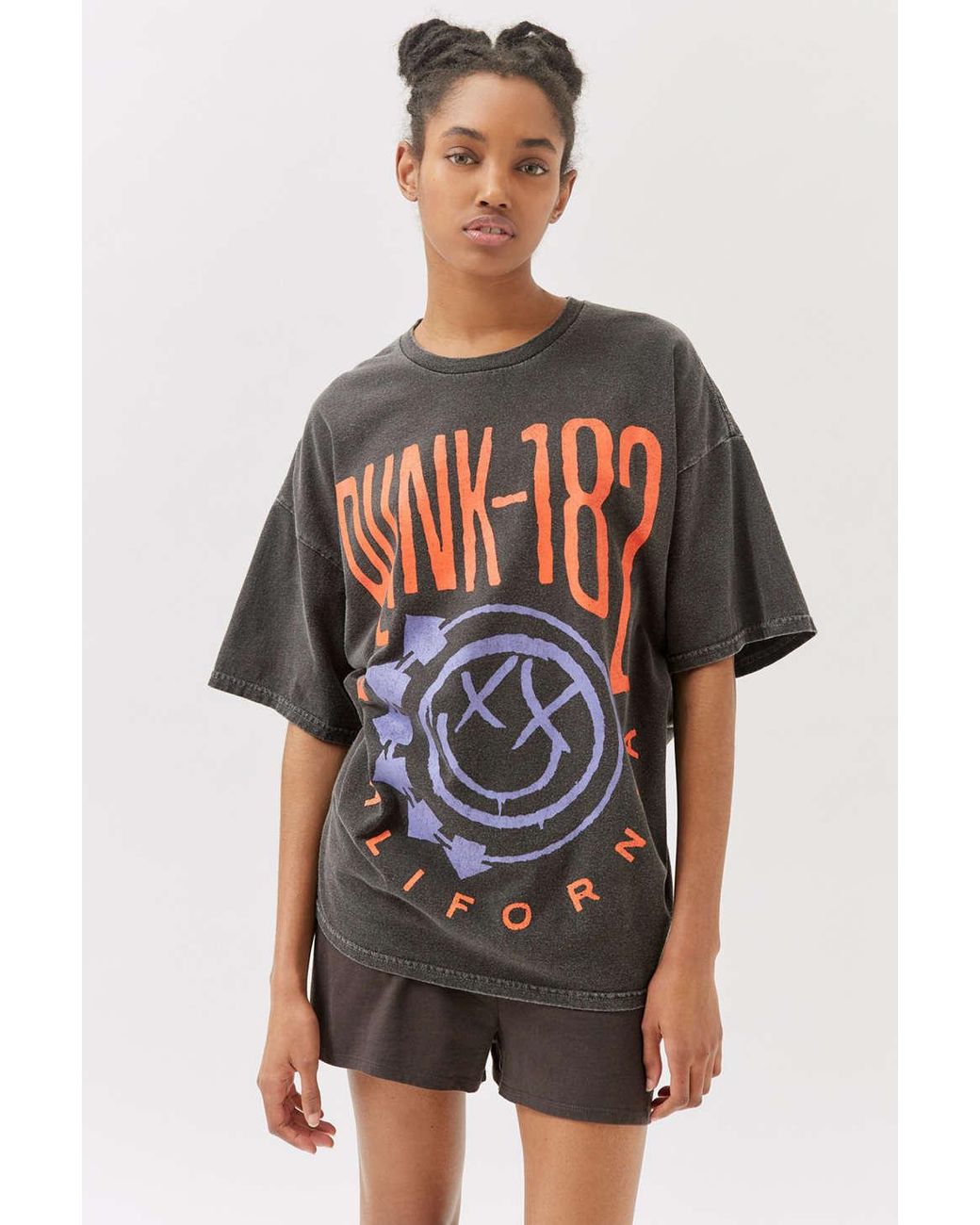Nemlig personificering Absorbere Urban Outfitters Blink 182 T-shirt Dress in Black | Lyst