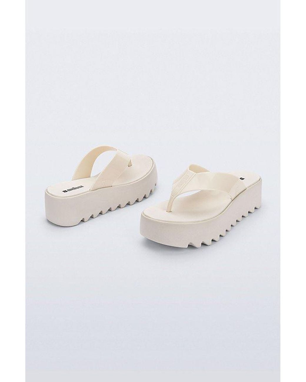 Melissa White Thong Platform Sandal