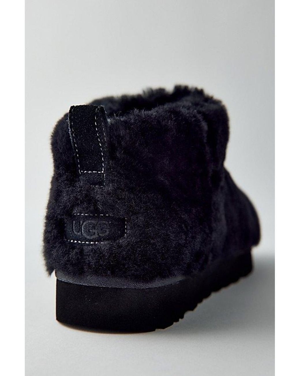 Ugg Blue Classic Fluffed Ultra Mini Boots
