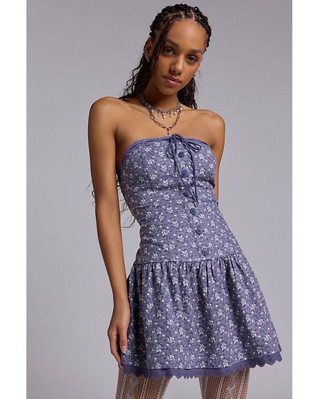 Kimchi Blue Matilda Strapless Mini Dress in Blue | Lyst Kimchi Blue Matilda Strapless Mini Dress in Blue | Lyst